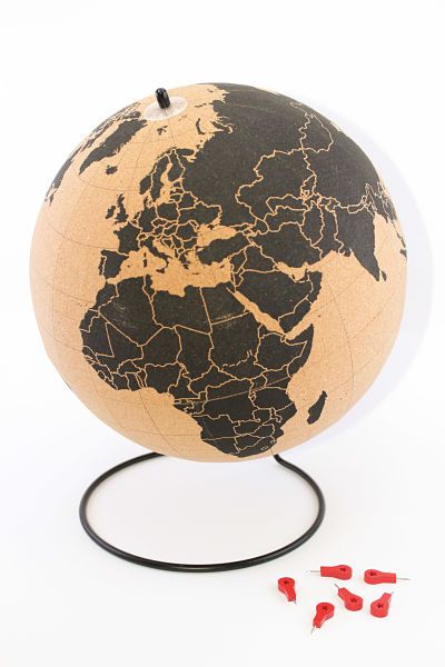 Globo terráqueo corcho 25Ø - imagen 2
